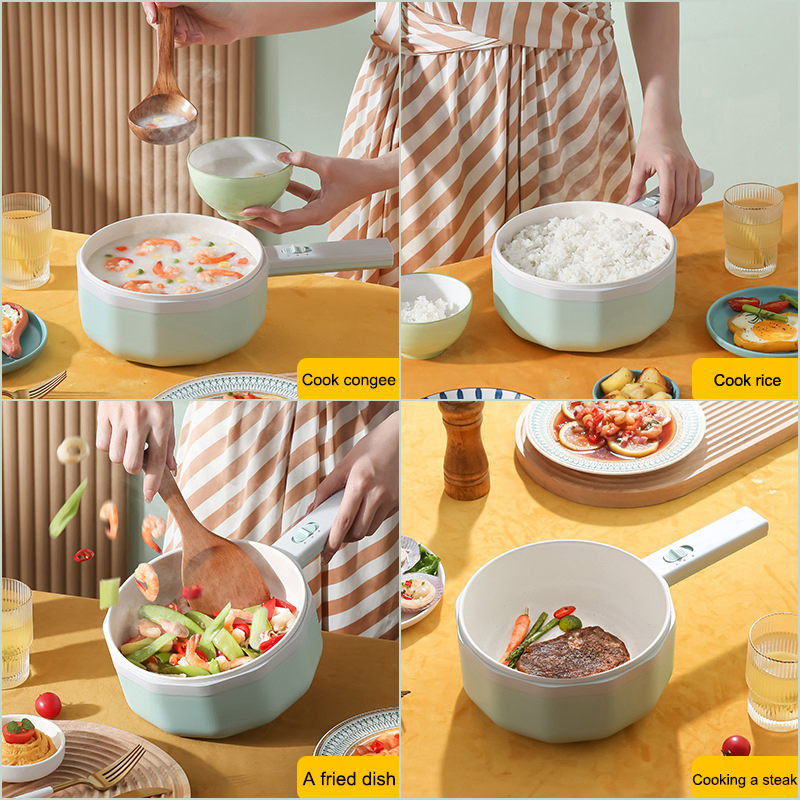 Portable Multifunctional Electric Cooker with PP Steamer
