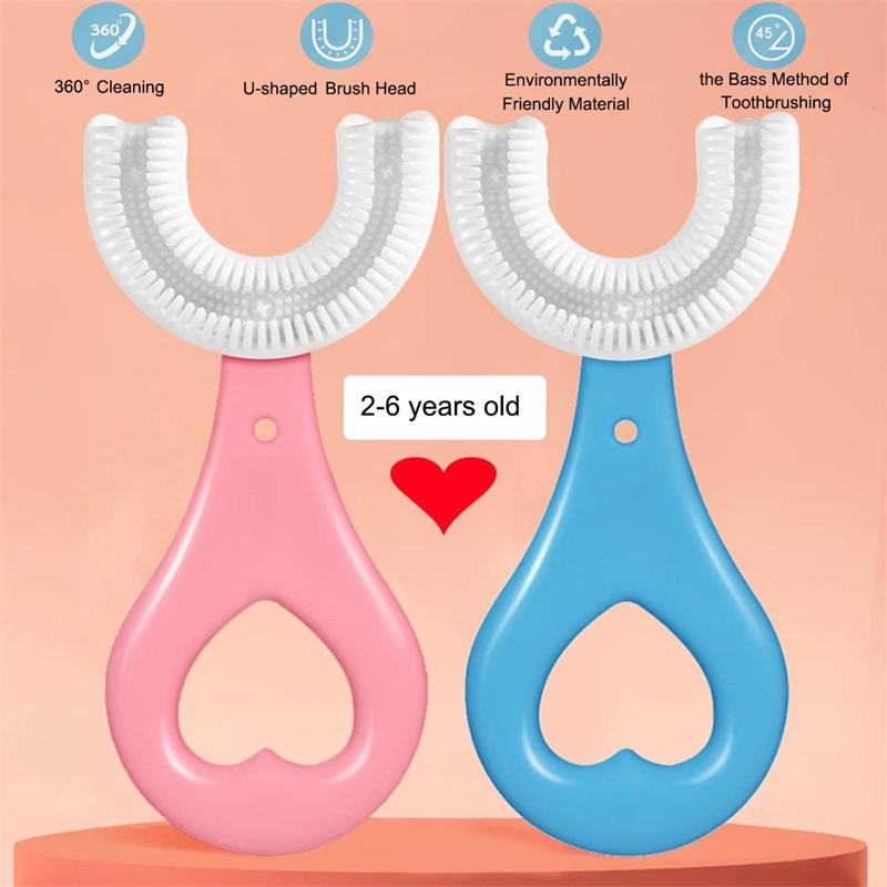 Wholesale Factory Price Silicone U-Shape Toothbrush Children′ S Kids Toothbrush Baby Tooth Brush