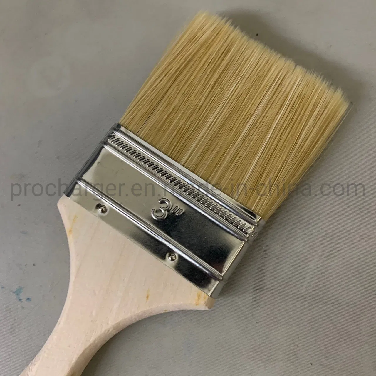 #300 PRO-Charger Good Quality Flat Paint Brush with Comfort Hold Hard Wooden Handle for All Projects for Water or for Oil Paints