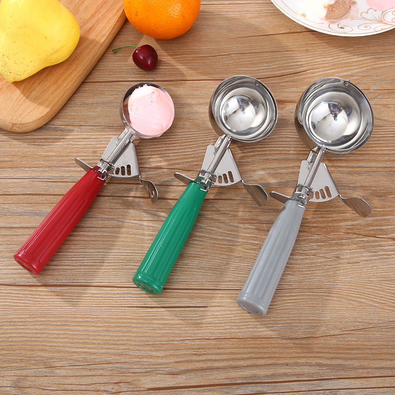 Stainless Steel Ice Cream Scoop Fruit Scoop Watermelon Measuring Spoon