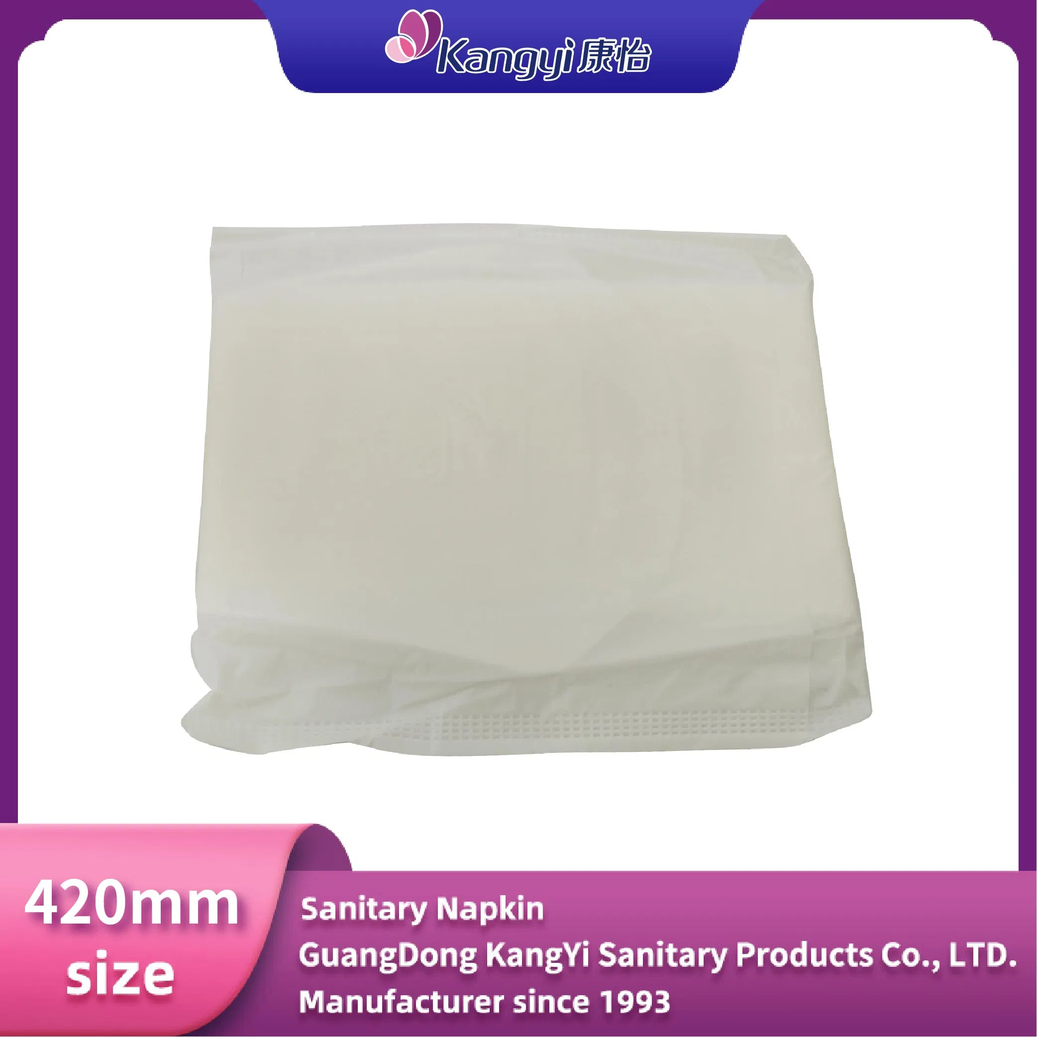 Ultra-Soft 420mm Night Sanitary Napkins for All-Day Comfort
