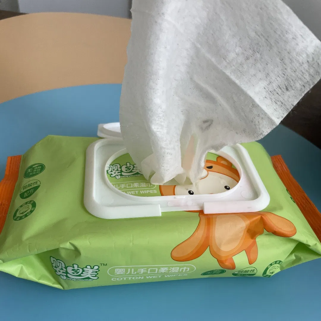 Quality Cheap Non-Woven Fabric Cleansning Disinfectant Natural Care Baby Reusable Wet Wipes Without Alcohol