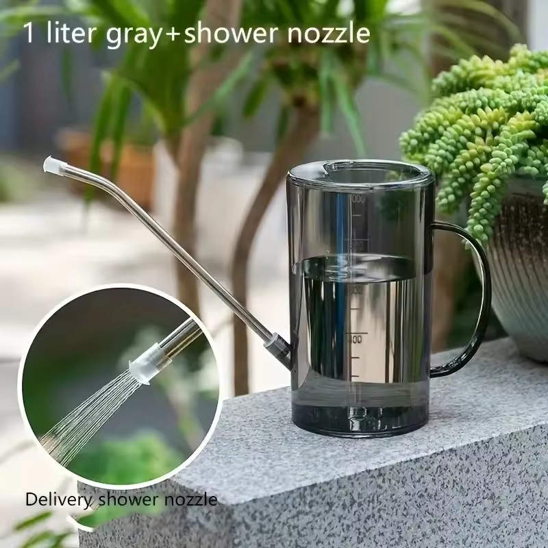 Long Spout Watering Can with Gardening Sprinkler Nozzle Set Garden Irrigation Spraying Pot for Indoor Outdoor Plants Flower Office