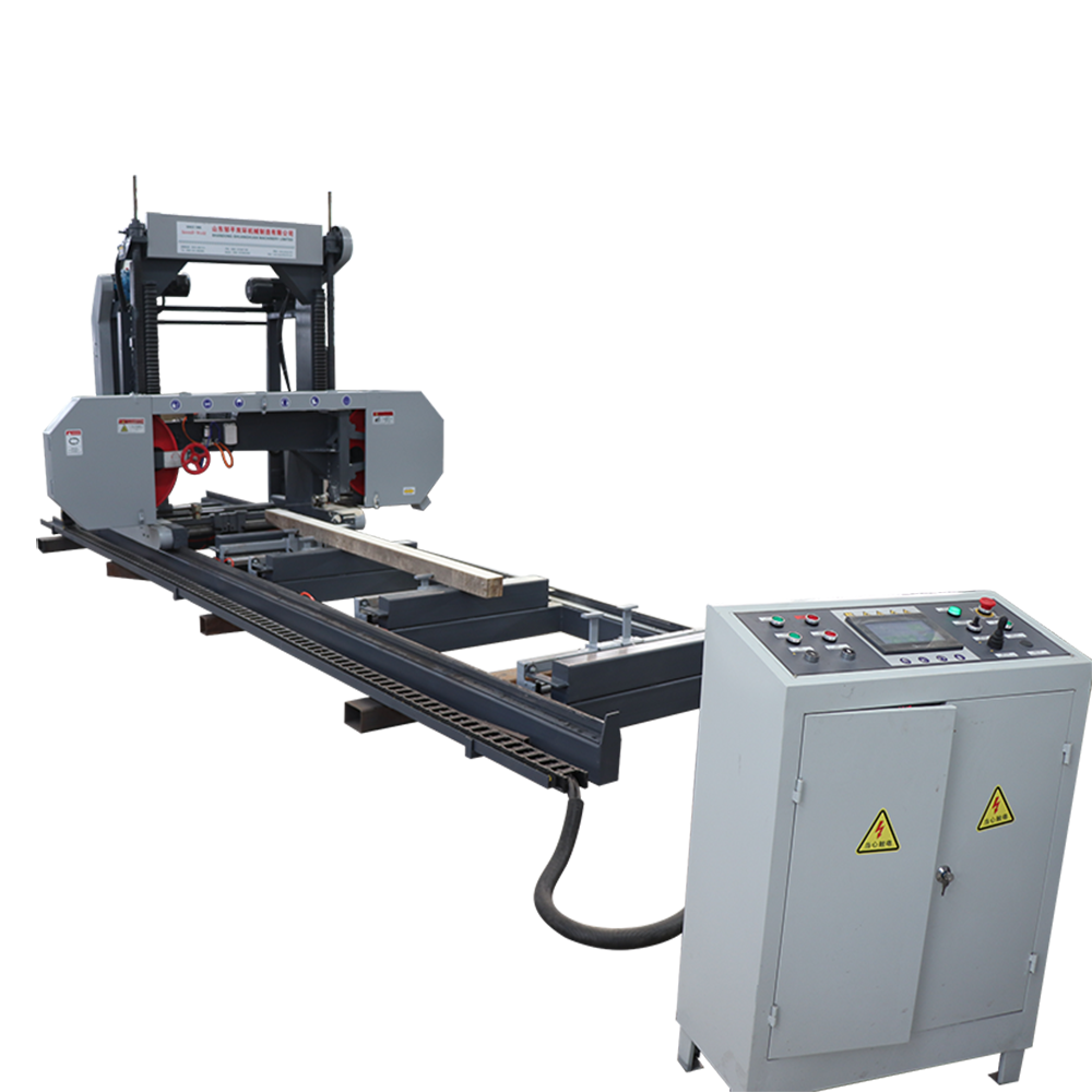 Ленточная пила по дереву горизонтальная автоматическая для бревен