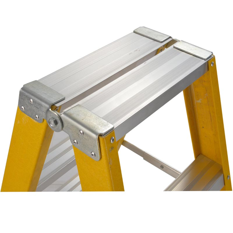 Multi Purpose Working Folding Fiberglass Ladder for Electrician Heavy Duty Fiberglass Combination Double Side a Frame Ladder