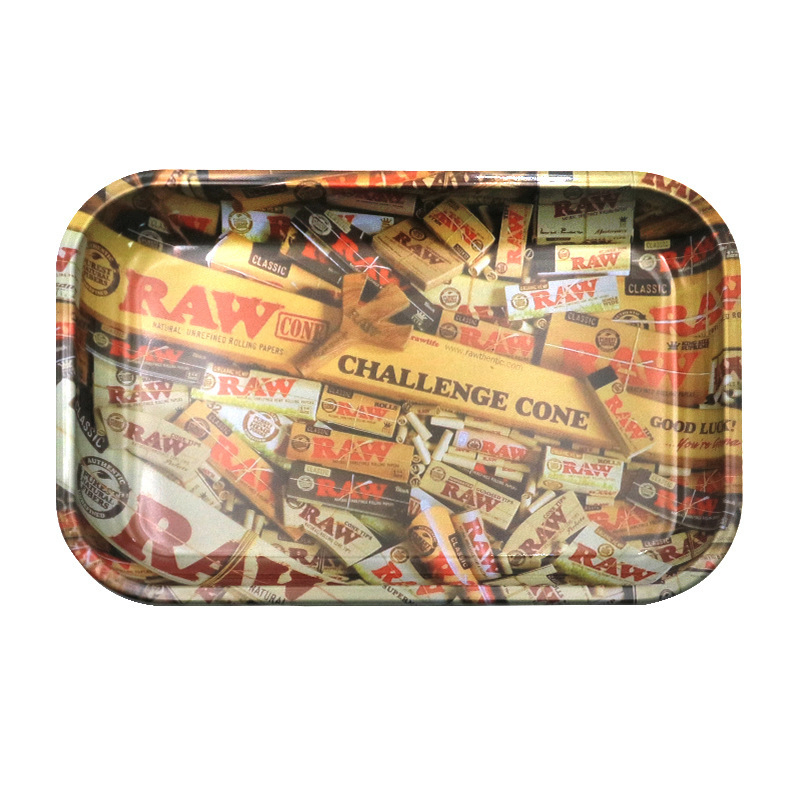 280*180mm Tinplate Rolling Tray Raw Medium/Large Smoke Tray Smoking Accessories