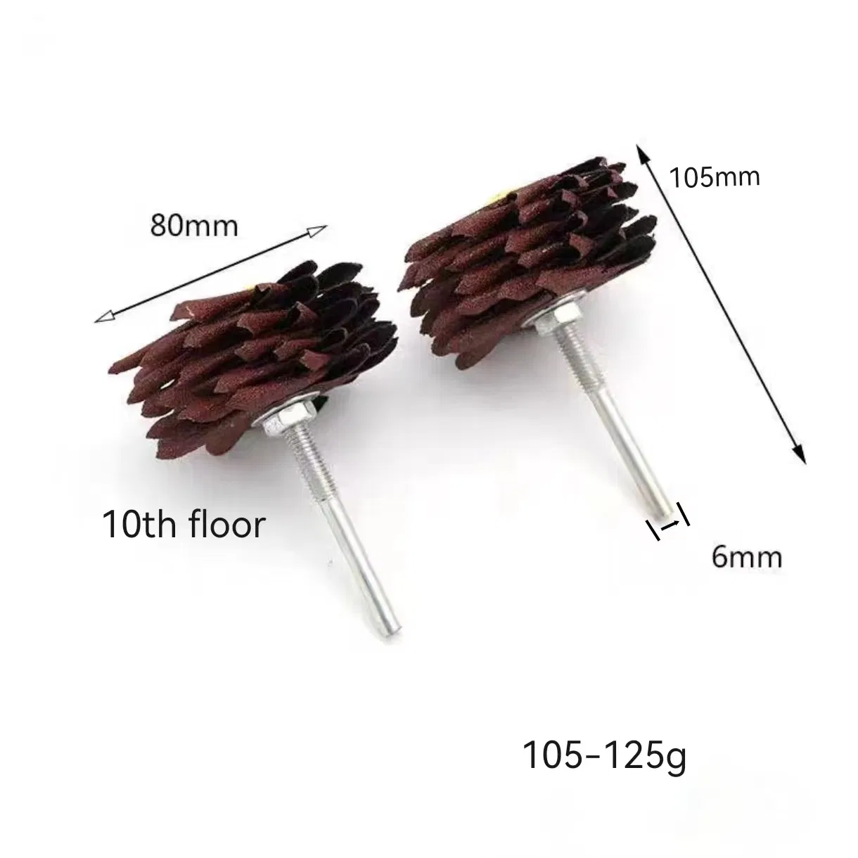 Factory Direct Sale High-Wear-Resistant Hexagonal Sandpaper Polishing Wheels Brush