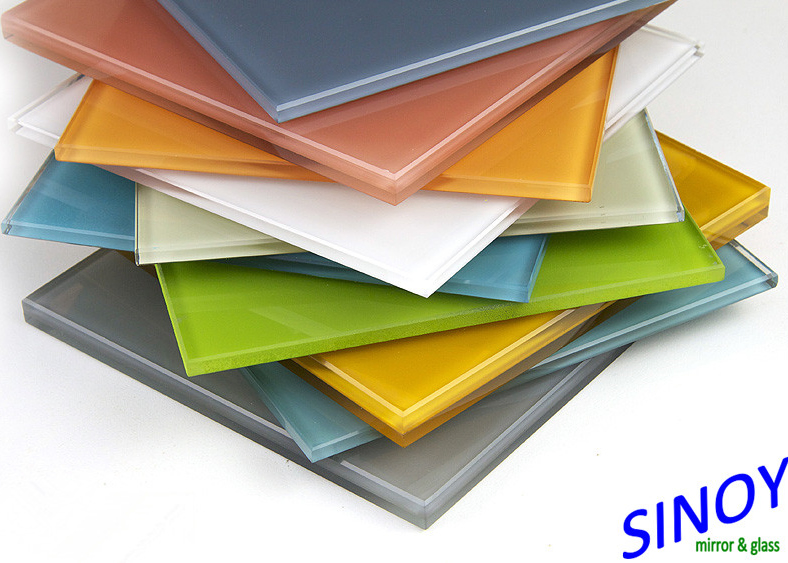 Sinoy 3mm to 6mm Toughened Lacquered Glass Tempered Painted Glass Ral Colors