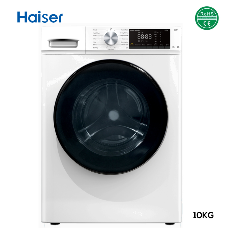 10kg Inverter Motor White Front Loading Washing Machine