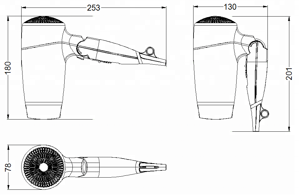 Brand High Quality 1800W Powerful Quick Dry Professional Hair Blower Dryer Salon Foldable Keep Hair Glossy Natural Hair Dryer