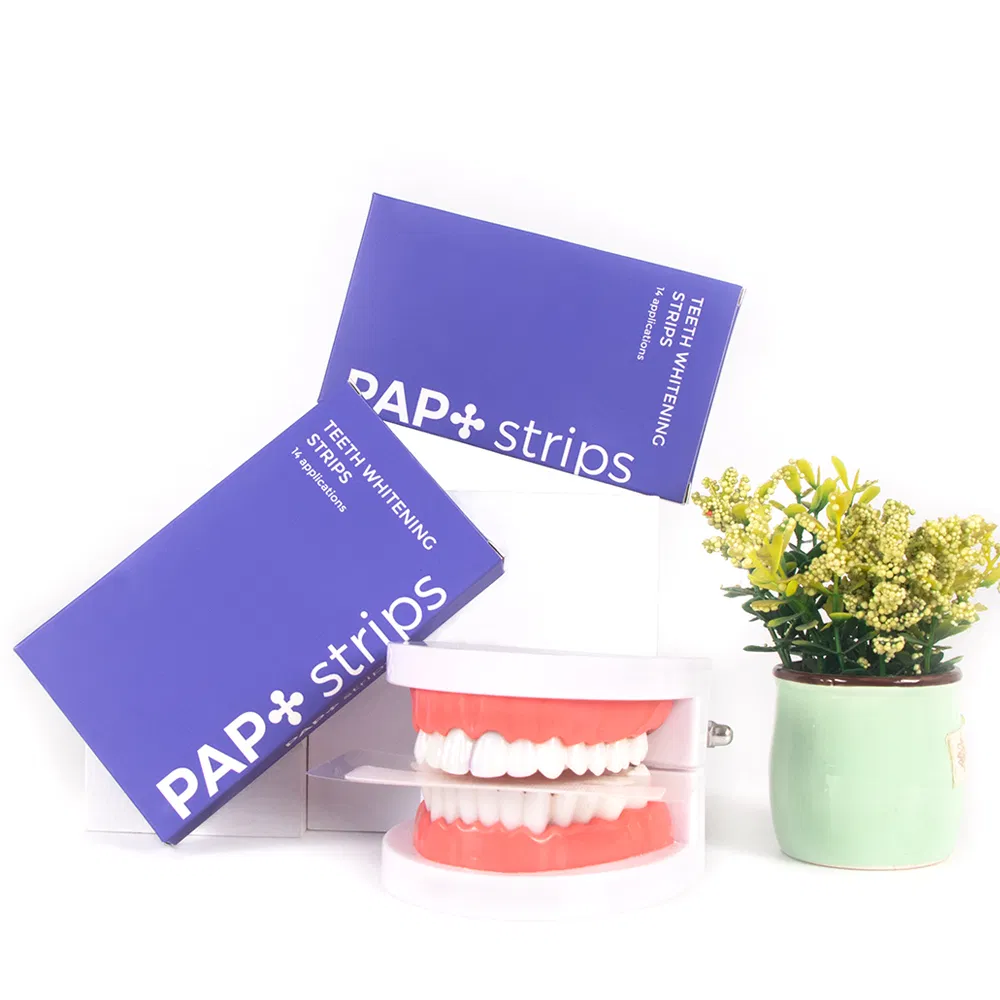 Wholesale Unique Design Peroxide Free Pap Gel Teeth Whitening Strips Advanced