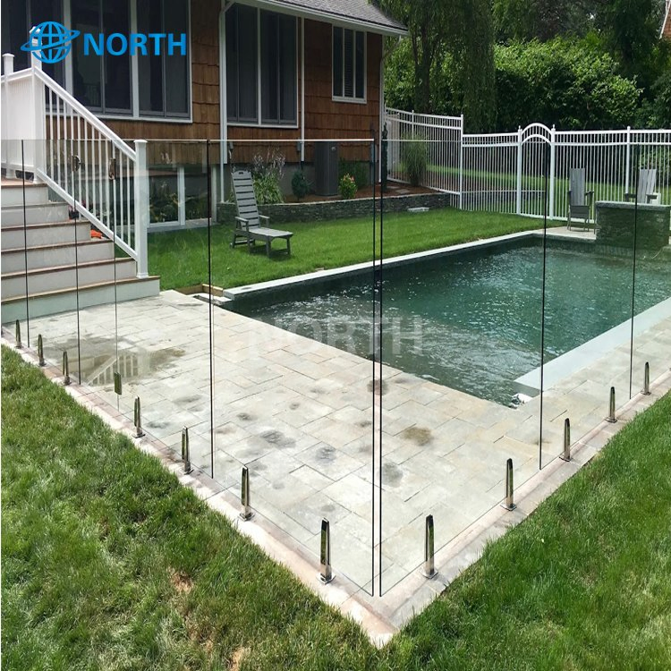 Clear Glass Railing Economic Design Glass Balustrade Frameless Glass Railing