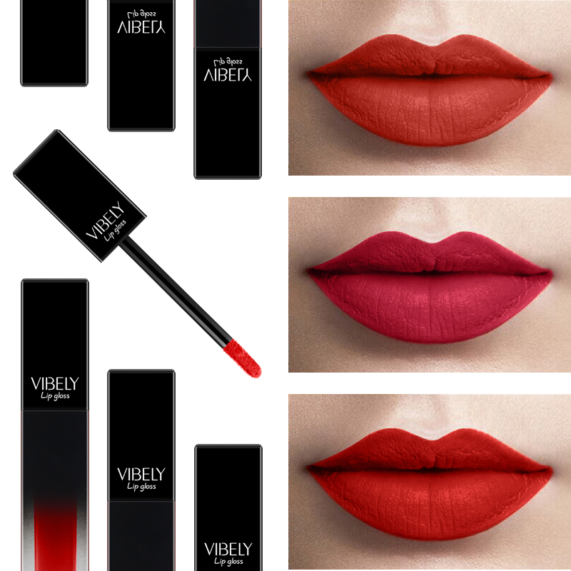 Vibely Waterproof Lasting 30 Color High Pigment Matte Velvet Lipgloss Liquid Lipstick