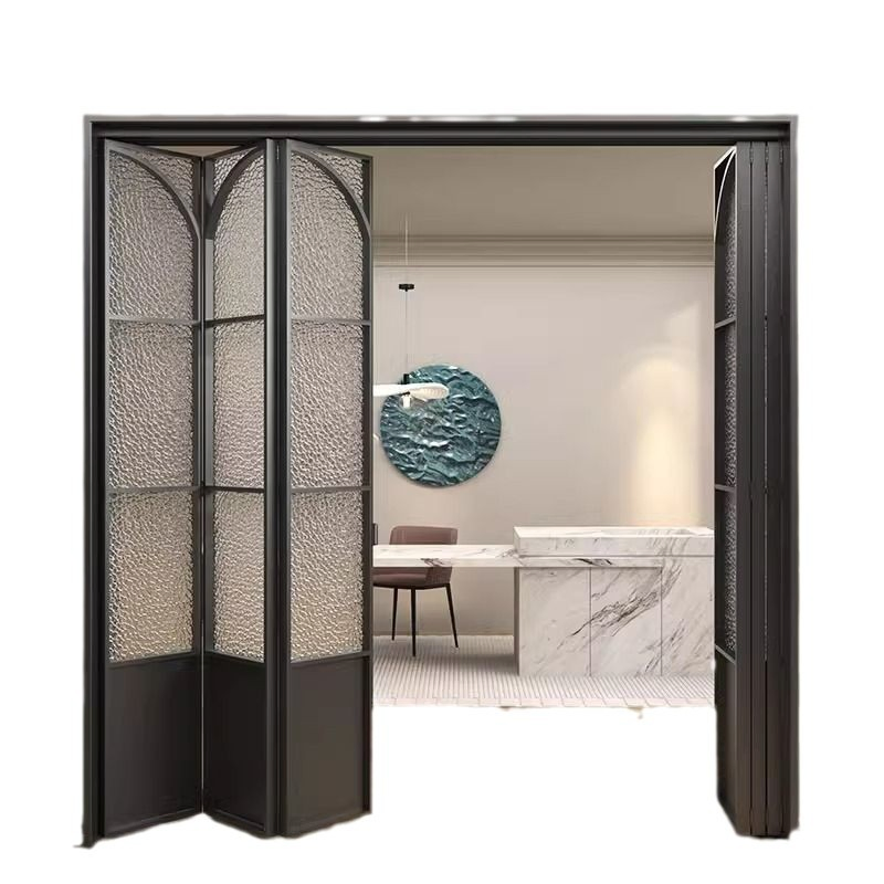 Heavy Duty Door with Double Glazed Argon Glass Panels Thermally Broken Aluminum