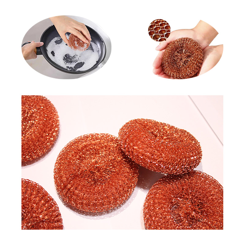 Strong Cleaning Ability Copper Scourer Kitchen Scrubber with Factory Price