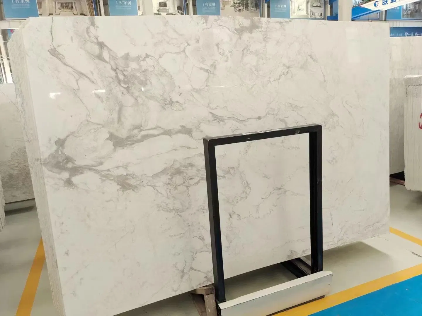 Polished White Marble Slabs for Floor Tiles