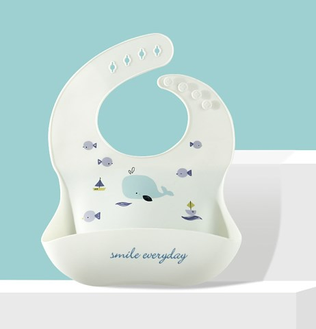 Baby Weaning Feeding Silicone Bib