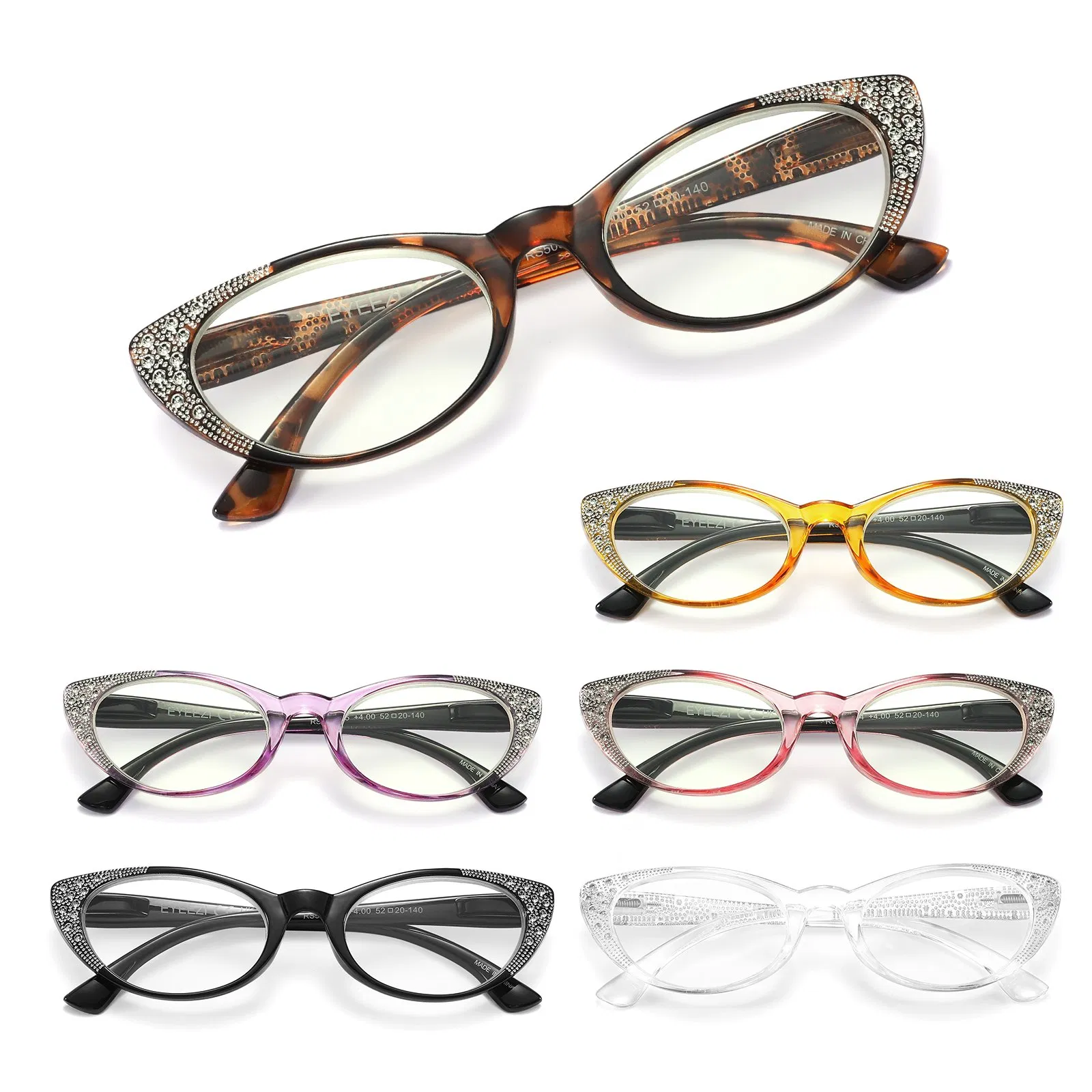 Fashionable Cat Eye Design Blue Light Blocking Reading Glasses Anti-Fatigue for Computer Work 48h Samples Available