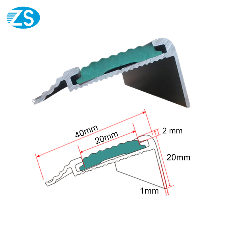 Anti Slip Stair Nose Edgings Aluminum Stair Nosing