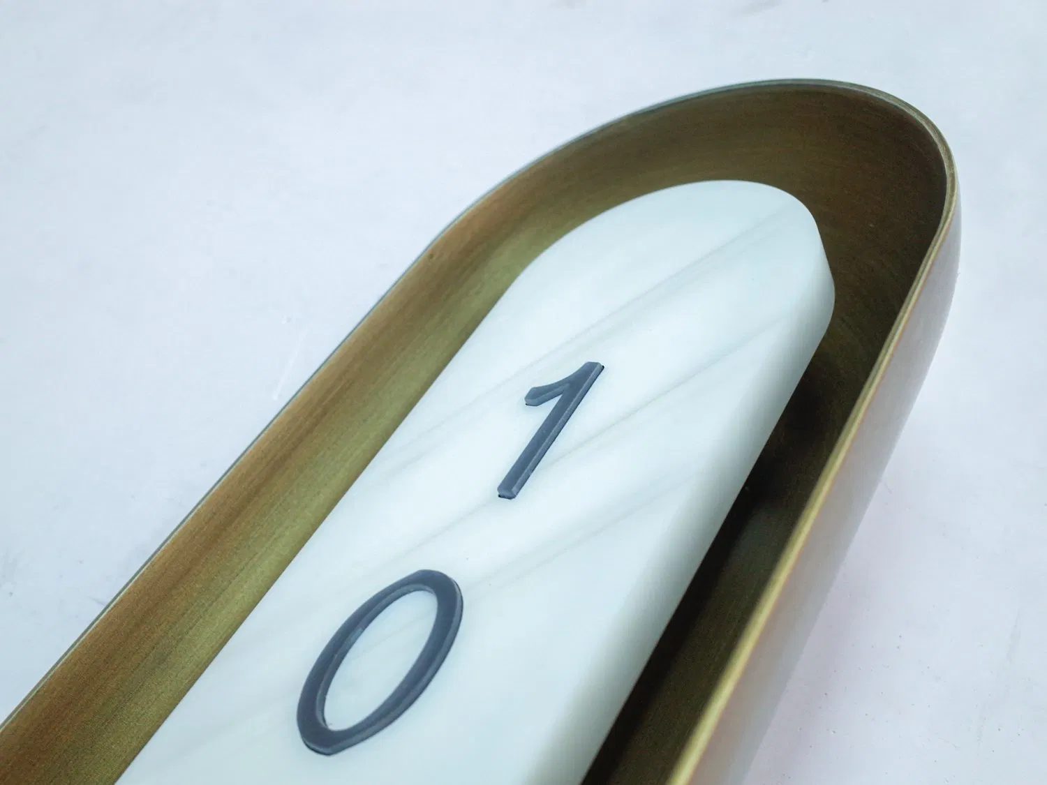 Marble Stone Hotel Sign Stainless Steel Hotel Roor Number Custom LED Sign Board