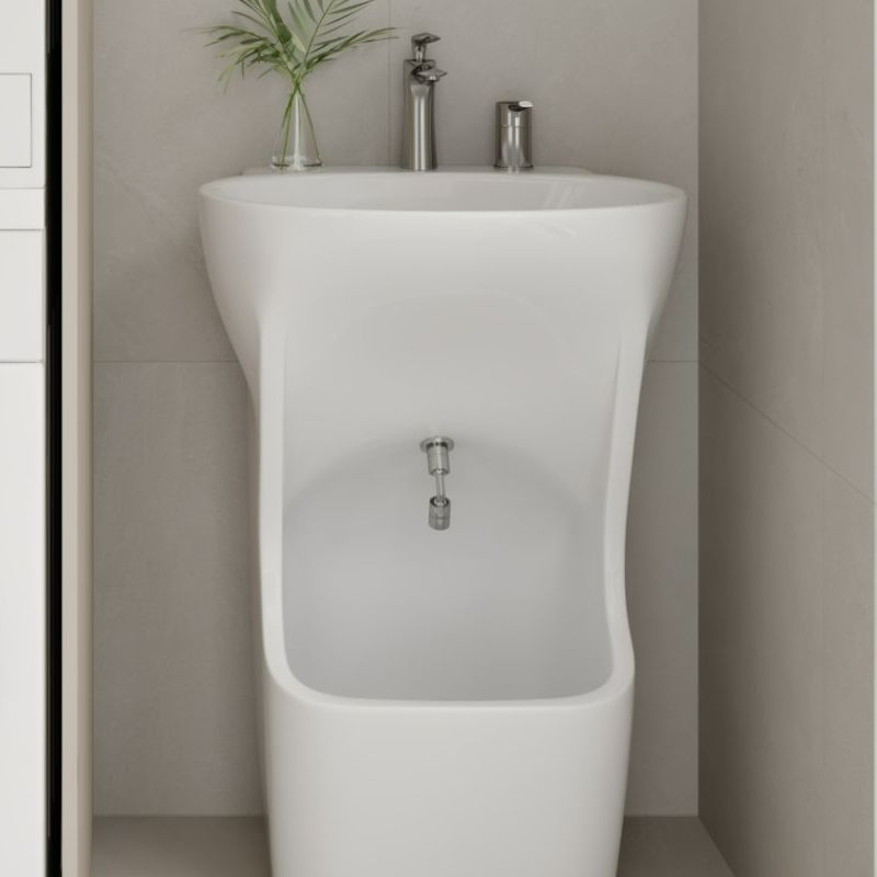 Unique Modern Wudu Basin Pesdestal Basin Whole Set Accessory Saudi Arabia Musilim Basin