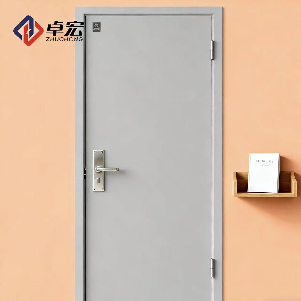 Customizable Steel Safety Doors - Modern Fire Doors with Graphic Design