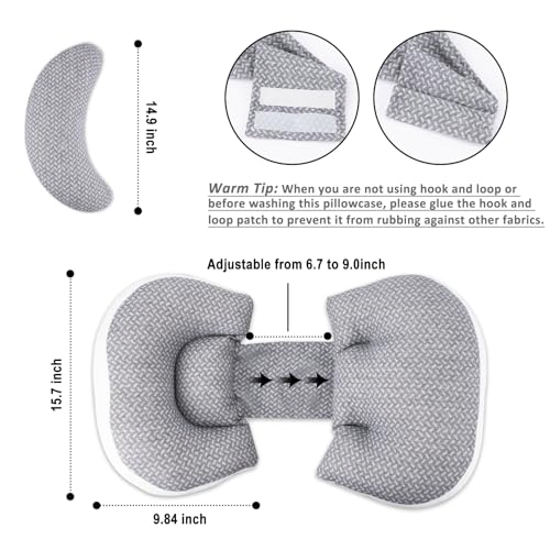Tenderplayful Custom Foam Pregnancy Pillow Adjustable Maternity Support for Side Sleeping