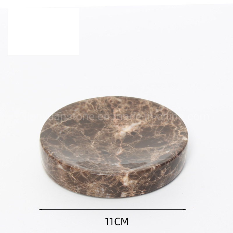 Bathroom Set Natural Marble Soap Dish for Home Bathtub Marble Soap Holder