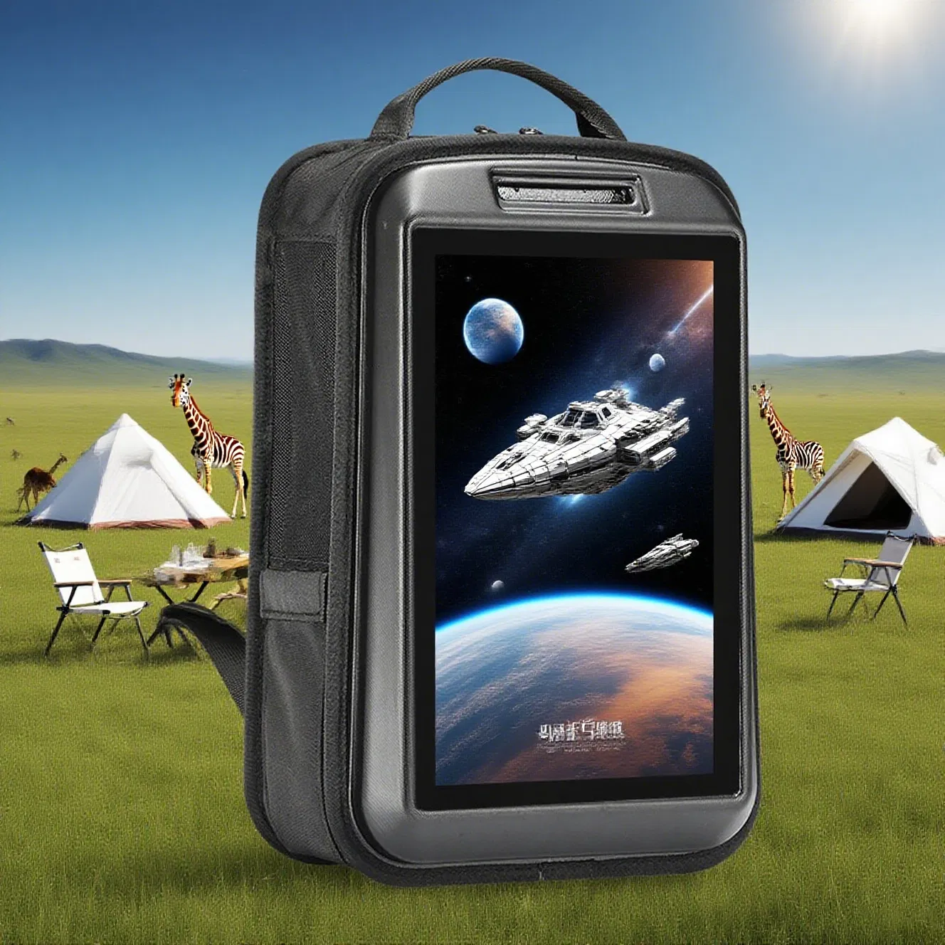 15.6-Inch Projection Version LCD Advertising Machine Backpack