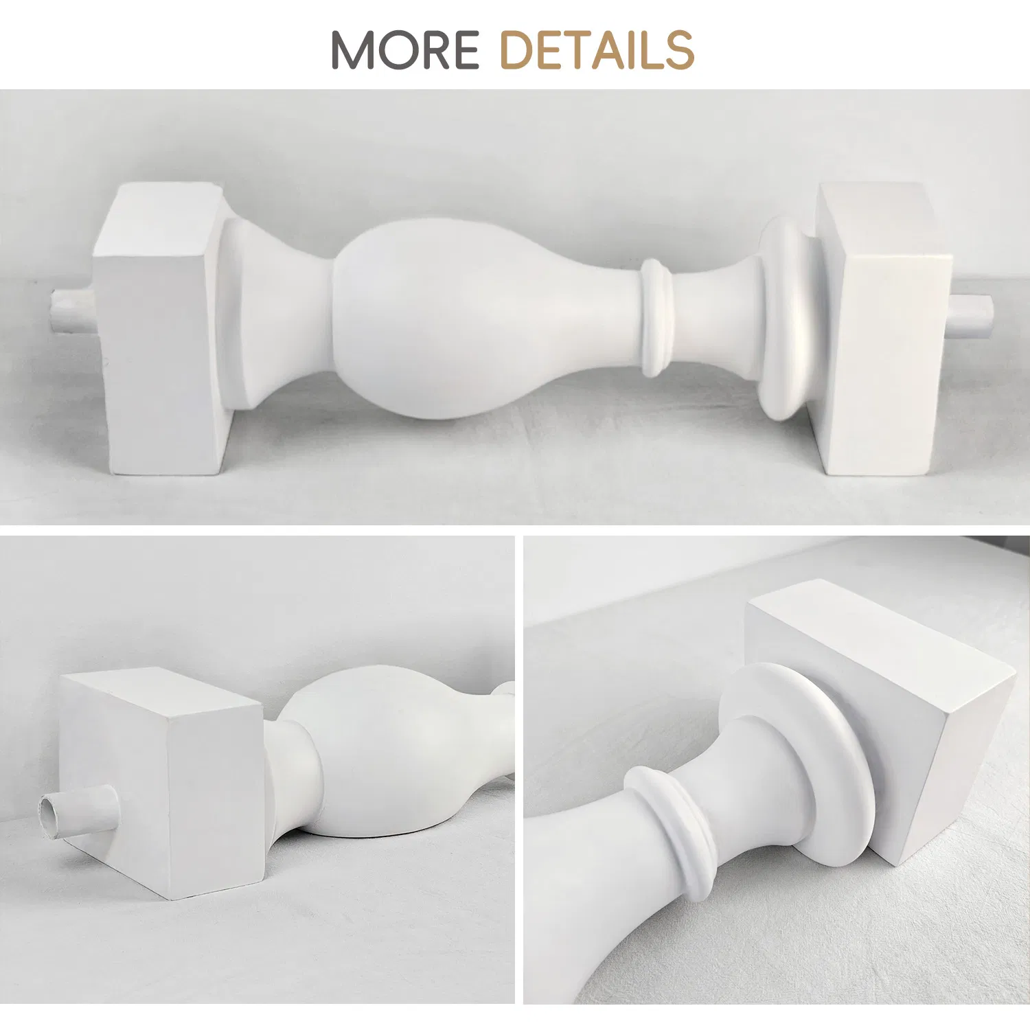 Auuan Most Popular Polyurethane Baluster Outdoor Interior Stair Balustrade Design