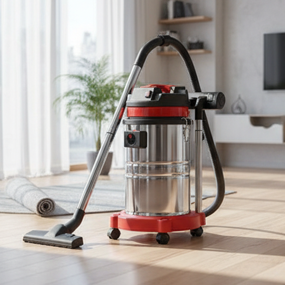 Boshuo BS/35 Industrial Vacuum Cleaner 1500W 35L Mobile Unit 2200mmh2o Suction 220-240V for Data Center Server Room Maintenance