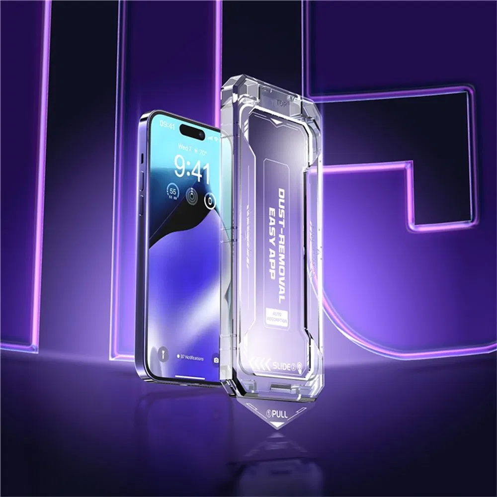 Защитное стекло Anti-Spy для iPhone 17 с инструментом