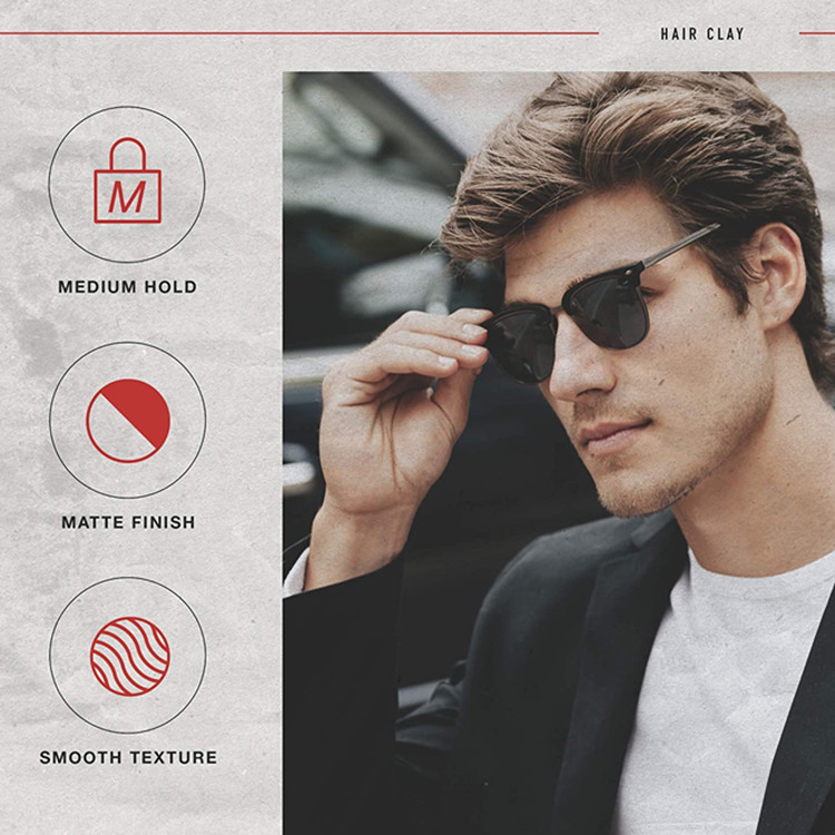 Premium Medium Hold Hair Clay for Thick Hair Styles