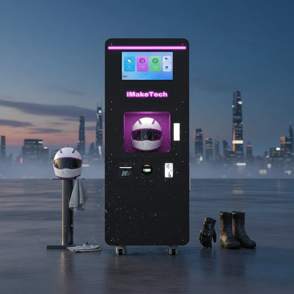 Helmet Cleaning Machine with High Quality and Extended Networking for Indoor