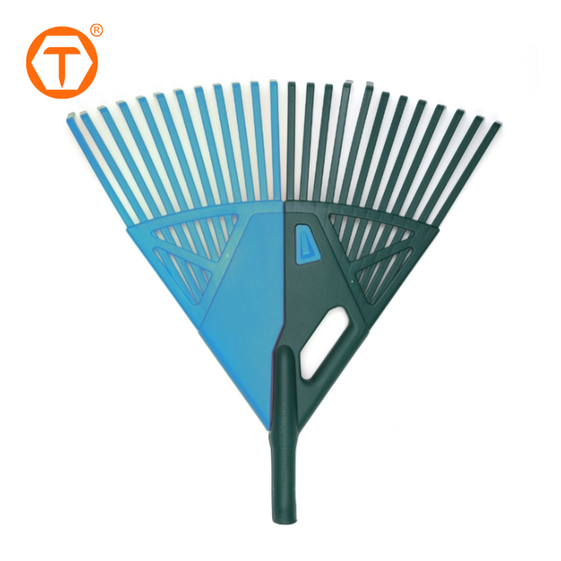 24 Teeth 2 in 1 Outdoor Garden Lawn Rake Leaf Grabber Rake