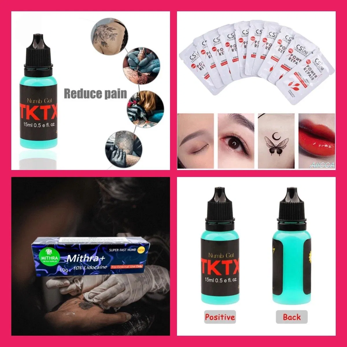 Factory 15ml Black Tktx Numb Gel Numbing Cream Ointment for Tattoo Microblading Permament Makeup Beauty Body Eyebrow