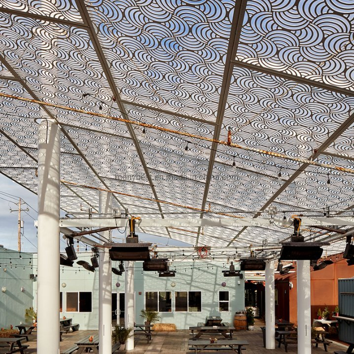 Popular Commercial Building Project Aluminum Outdoor Facade Laser Cutting Panel