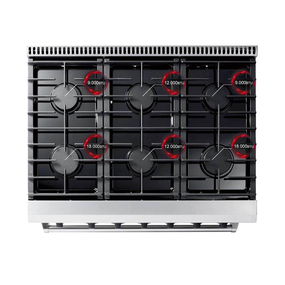 High Quality 36 Inch Convections Fan Gas Stove