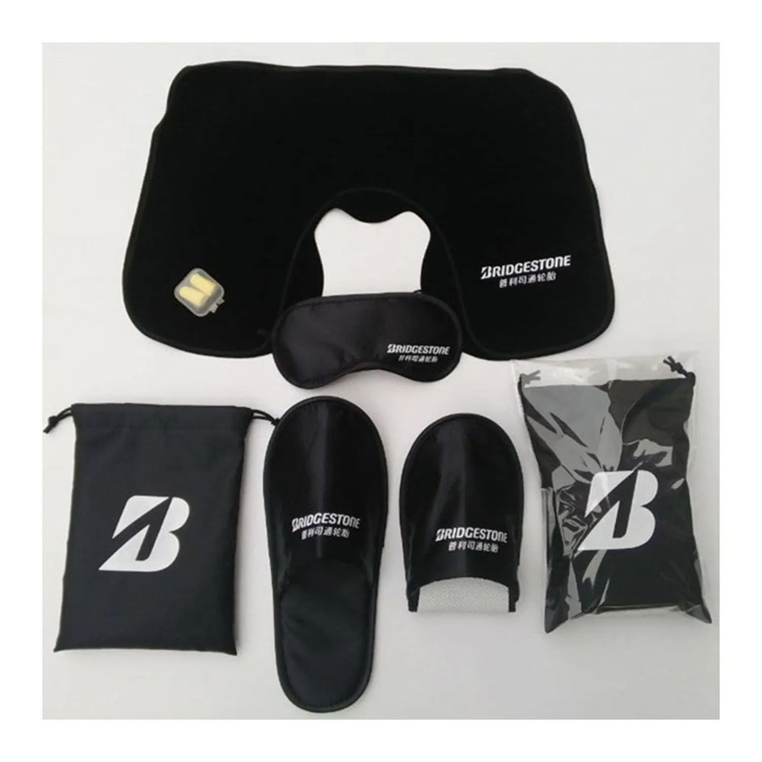 Men Travel Kit Cosmetic Pouch Set Amenity Airline Bag Cosmetic Brush Kit