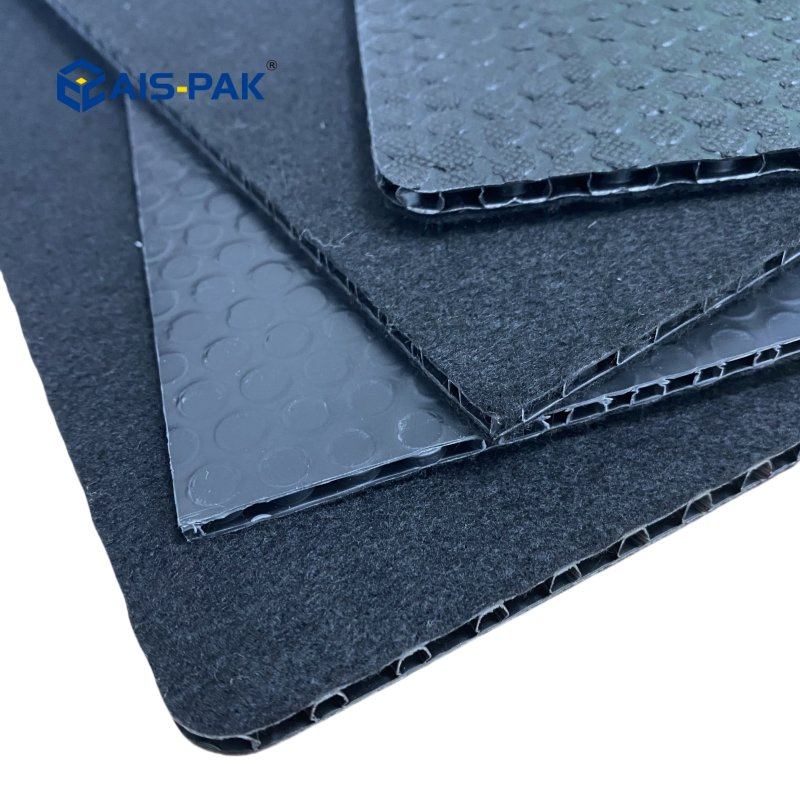 Lightweight Polypropylene Three-Layer Cellular Panels Plastic Hollow Bubble Guard Sheet PP Honeycomb Board for Construction Surface Protection
