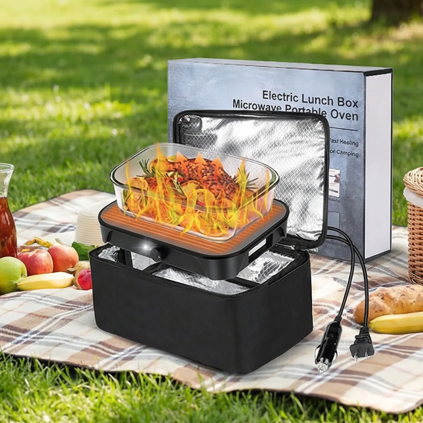 Multifunctional Temperature-Controllable Compact Personal Microwave Oven Food Warmer 100W