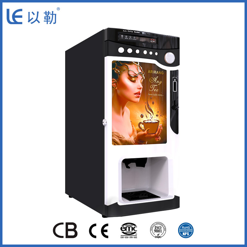Commercial Tabletop Instant Coffee Vending Machine for Hot Drinks & Beverages