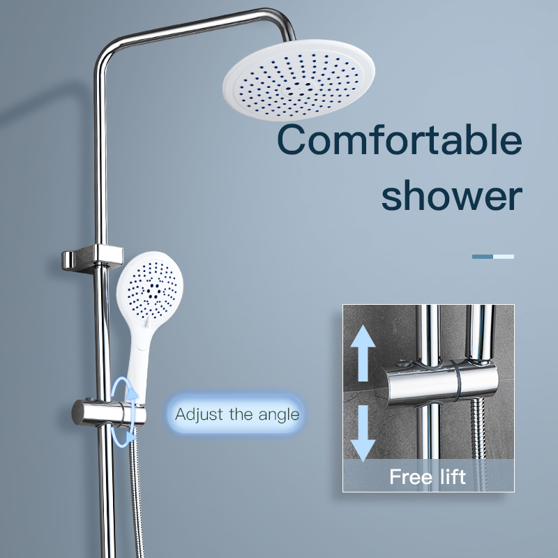 Rain Round Shower System Set Solid Brass