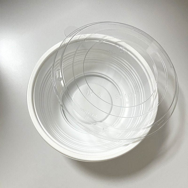 PP Soup Bowl with Clear Lid Blister Food Packaging Microwave Safe Container