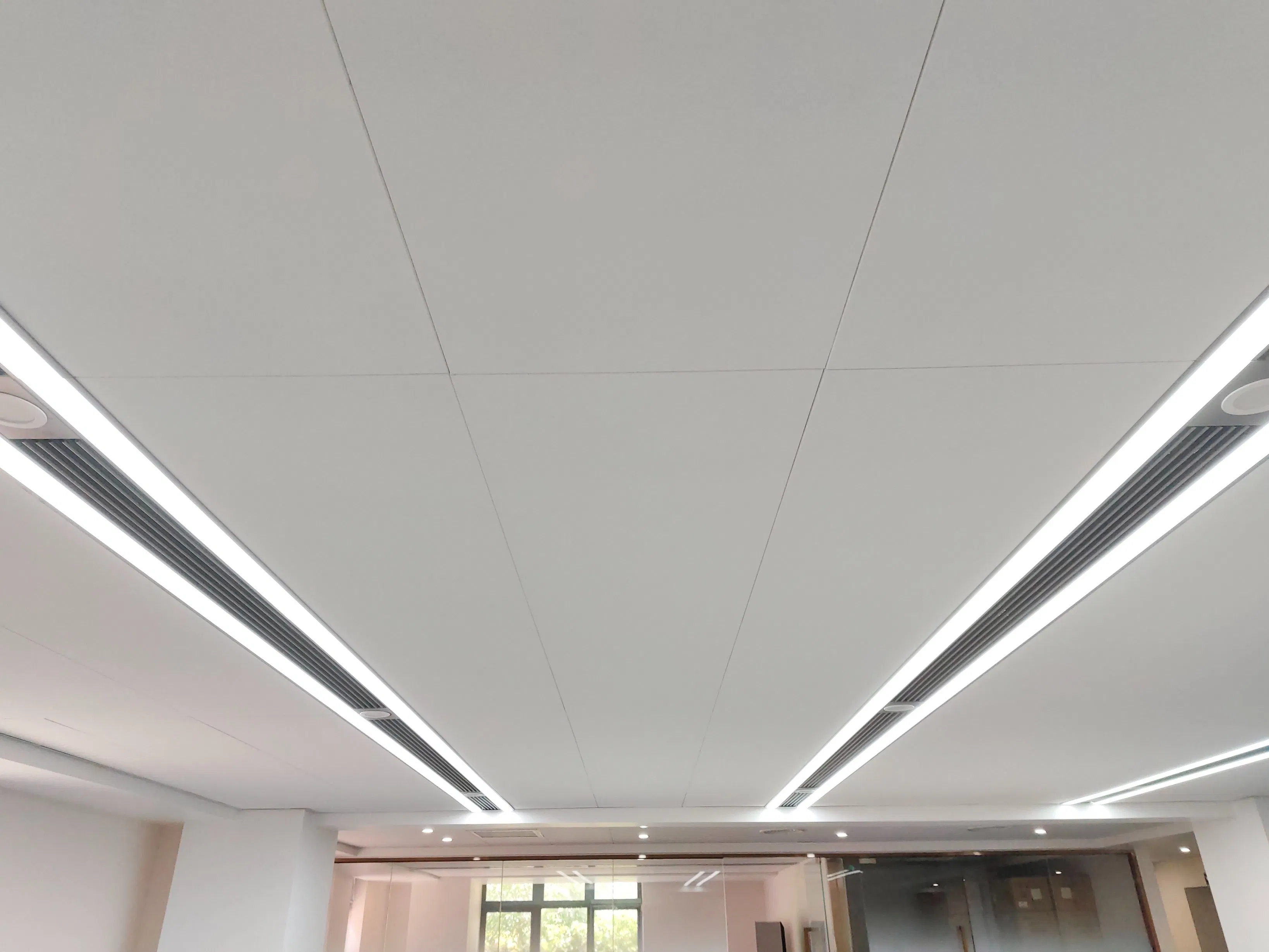 Nrc 0.9 Sound Insulation Fireproof Fully Concealed Edge Rockwool Suspended Ceiling Board