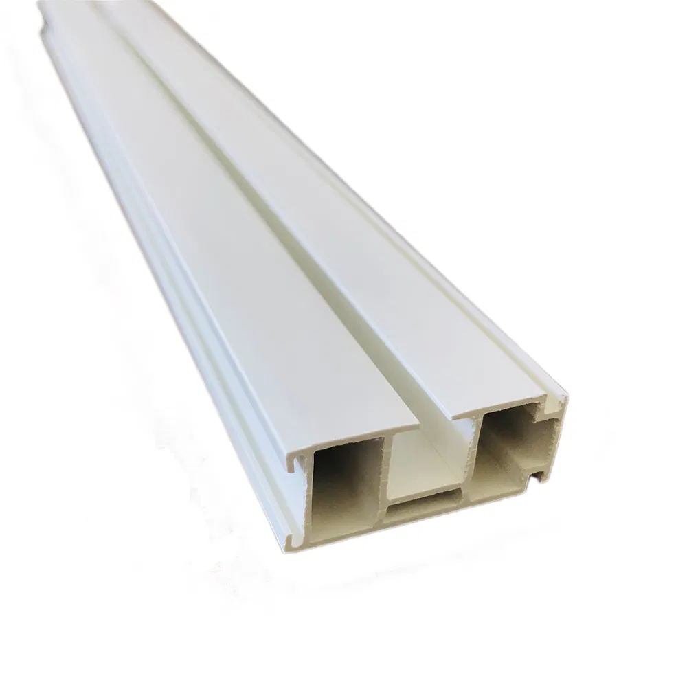 Dual Track Slim PVC Ceiling Rail for Heavy Curtains, White Rigid Profile, Smooth Glide