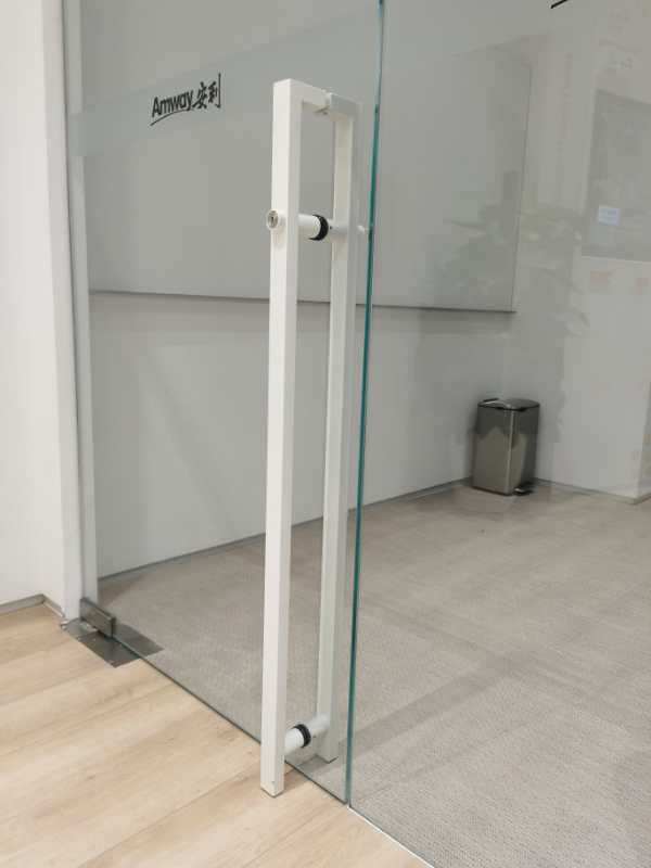 European Hot Selling Stainless Steel Glass Door Pull Handle with Lock Wholesale and Manufacturer