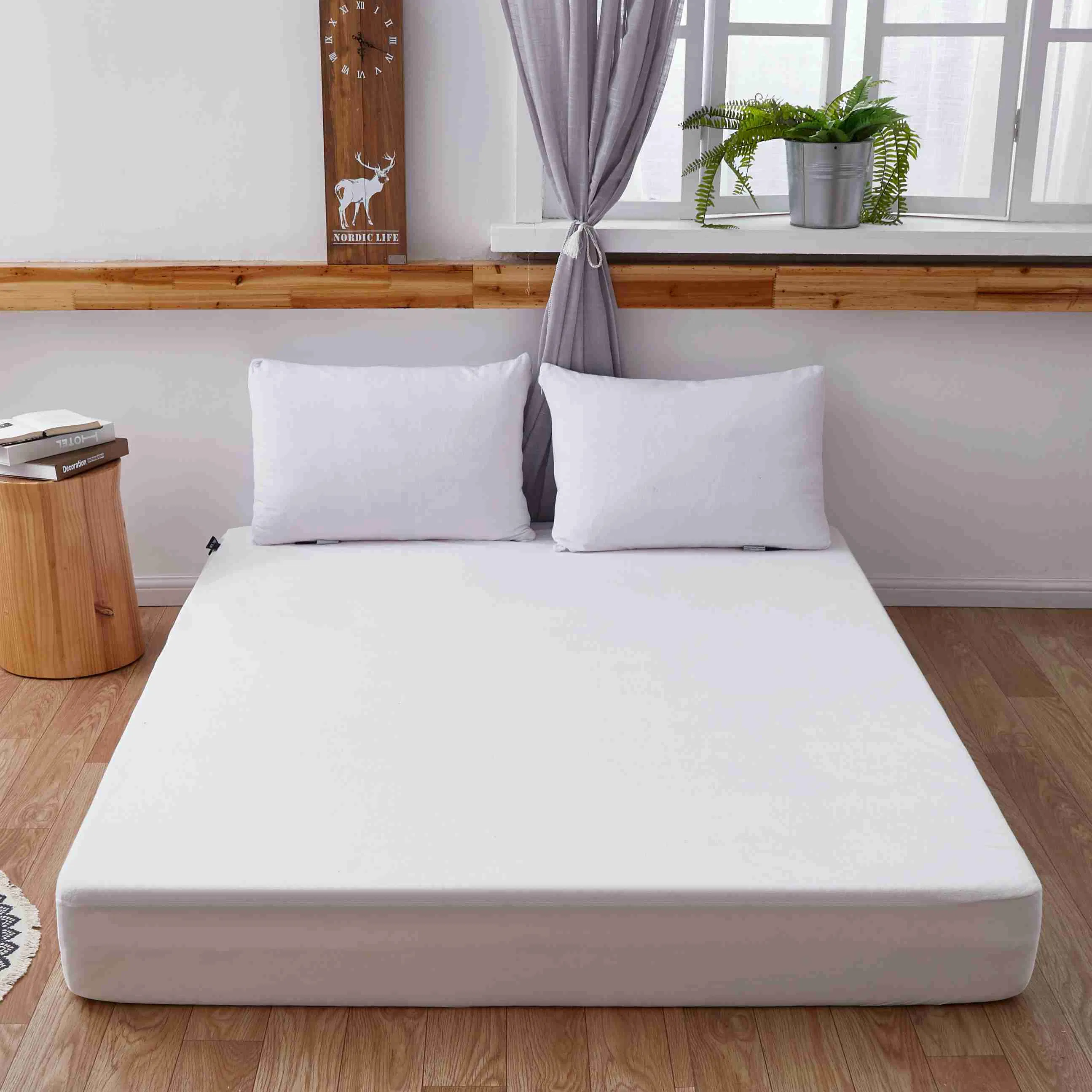 Terry Cloth Hotel Luxury Extra Soft Easy Fit Breathable Wrinkle Free Waterproof Bed Sheets