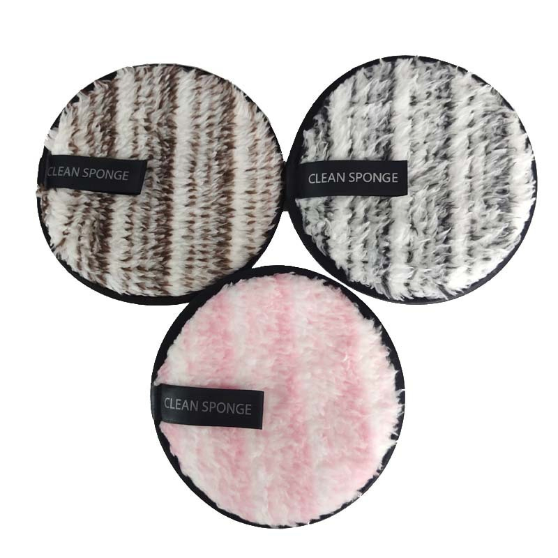 Washable Cleansing Sponge Face Cleansing Pad Reusable Facial Microfiber Makeup Removal Pads