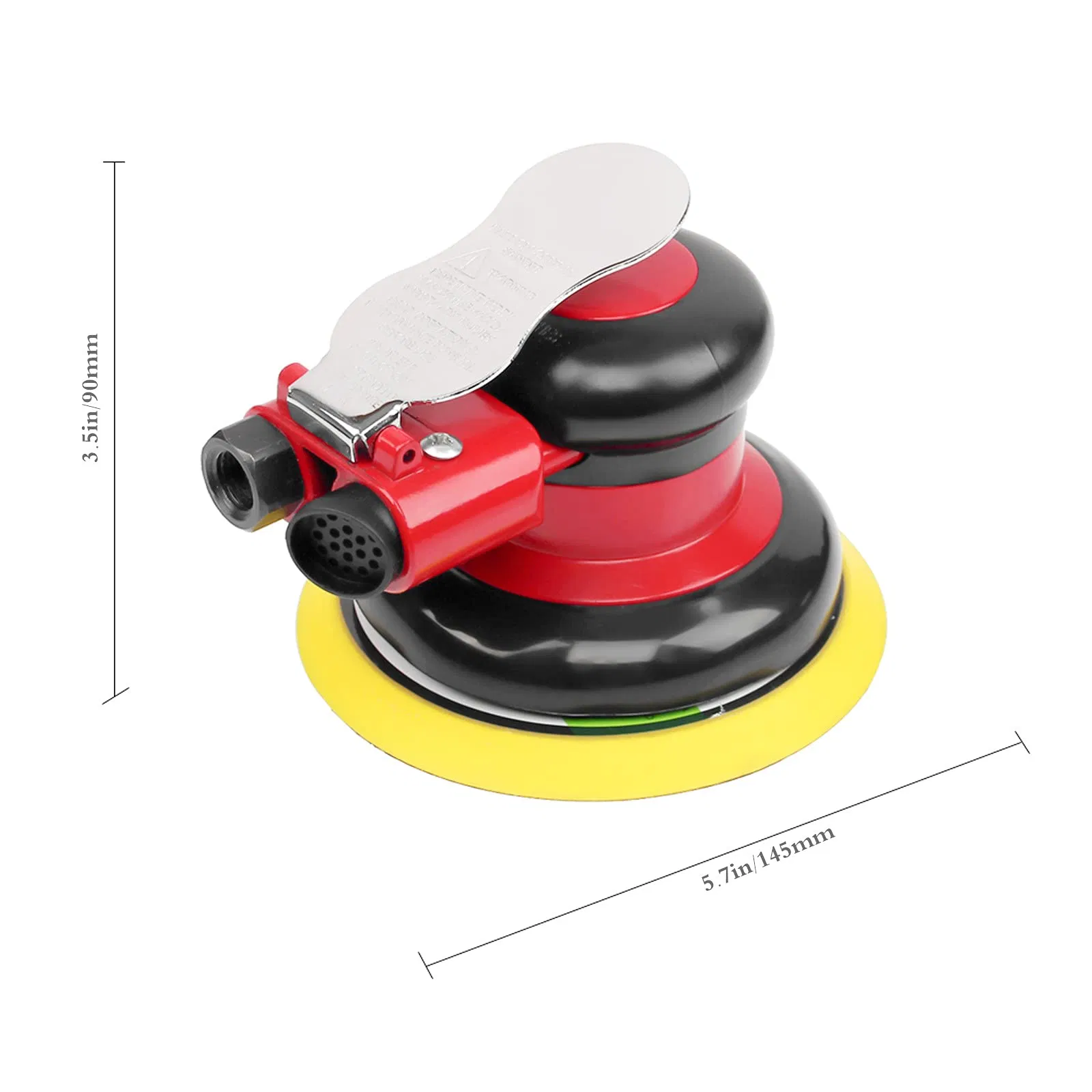5 Inch Air Random Orbital Sander for Auto Body Work, Pneumatic Palm Sander